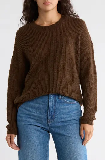 Ribbed Crewneck Sweater | Nordstrom Rack