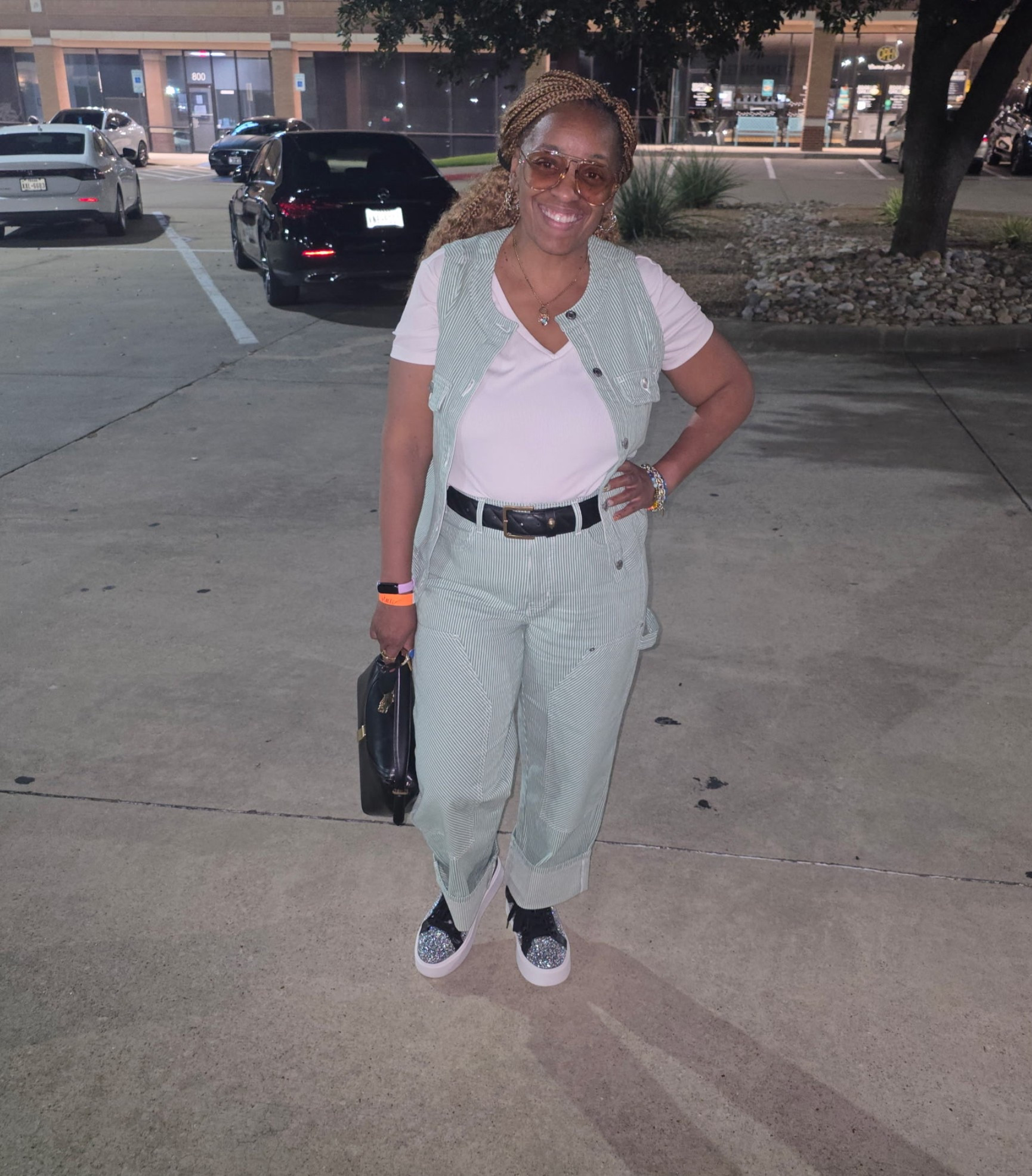 A little parking lot pimping in my two piece Walmart outfit! This was super cute and on sale! Wearing a size s in the jacket and 6 in the pants! @walmartbargains

#LTKgrwm #LTKootd #LTKdayinmylife