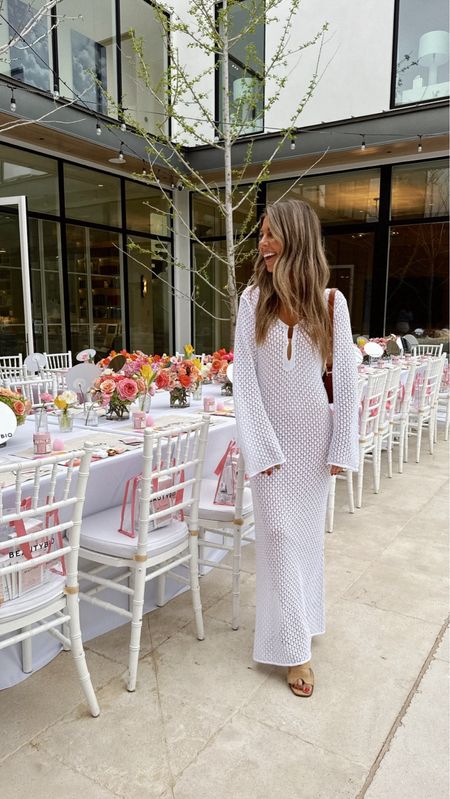 Wore a white long sleeve knit coverup with a slip underneath for this poolside event! Amazon size small linking my Beautybio faves too!! 


#LTKbeauty #LTKstyletip