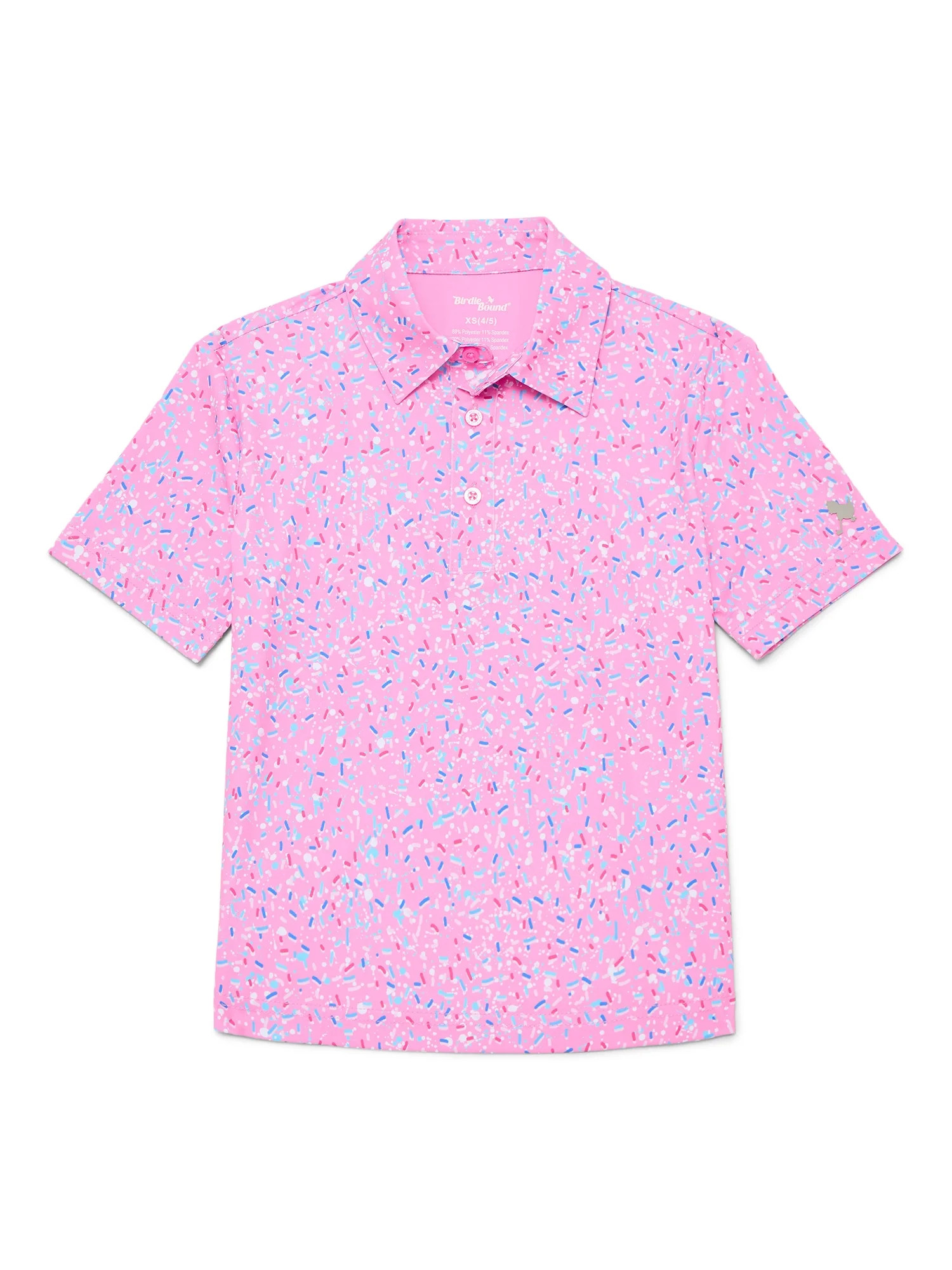 Birdie Bound Boys Print Performance Golf Polo Shirt with UPF50, Sizes XS-XL | Walmart (US)