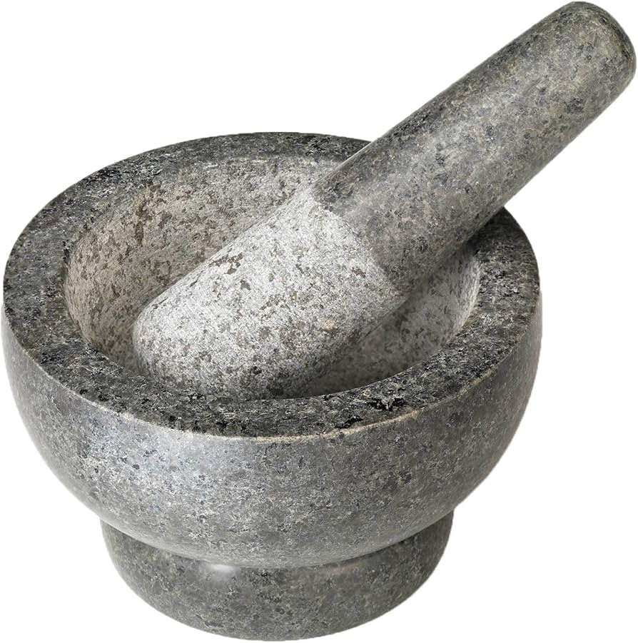 Cole & Mason 5.5-inch Granite Mortar & Pestle - Unpolished Stone Mortar & Pestle for Kitchen - La... | Amazon (US)
