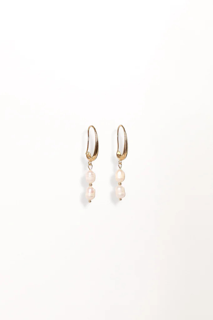 Larissa Pearl Earrings - Gold | Petal & Pup (US)