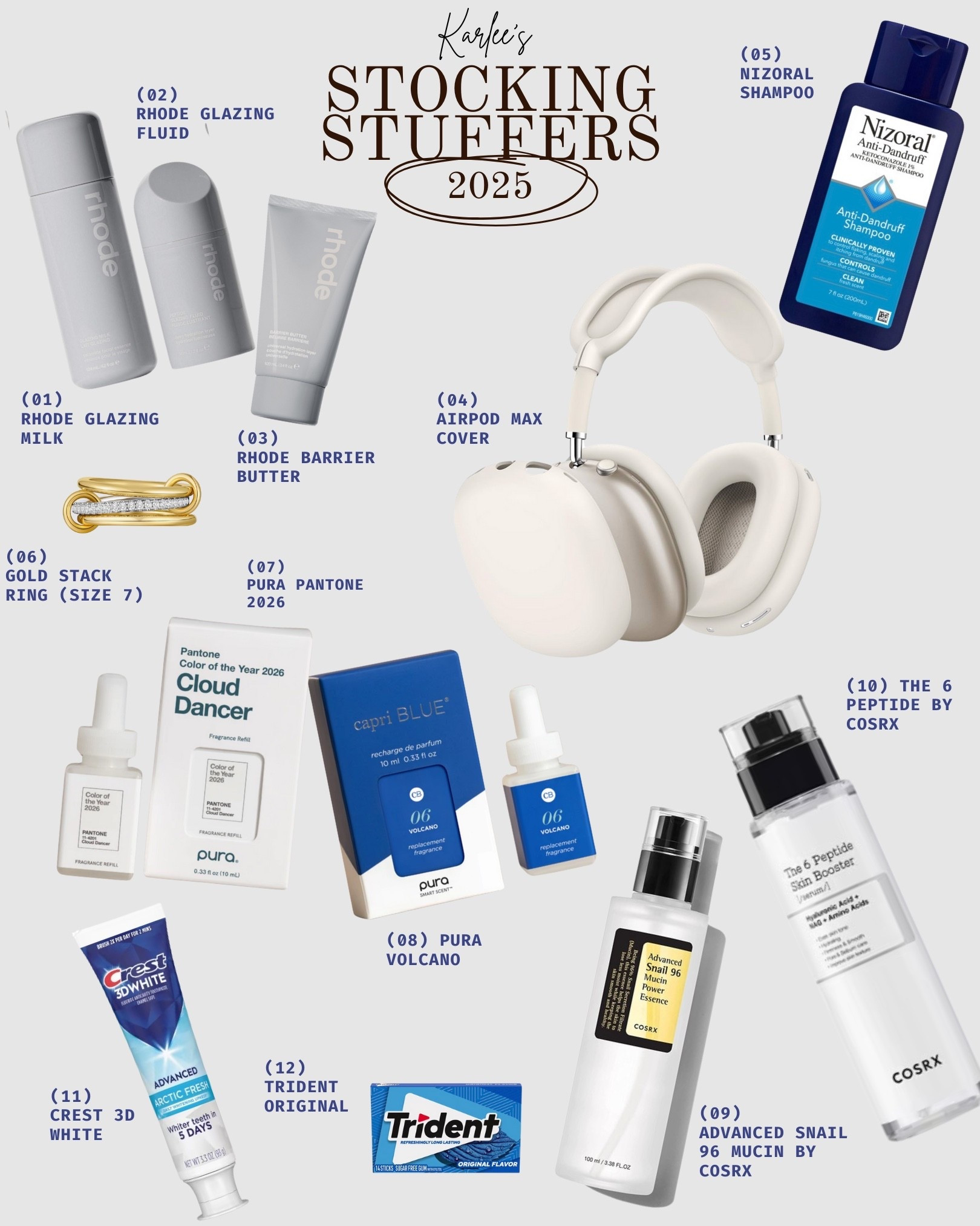 Putting together some realistic stocking stuffer ideas I’m actually sending my mom for Christmas 2025. Every item is under $50! A mix of skincare favorites, small beauty gifts, everyday essentials, and a couple fun extras. If you’re looking for practical stocking stuffers, affordable beauty gifts, or easy last minute holiday ideas, these are the things I genuinely use and love. Sharing my go to stocking stuffer picks in case you need ideas.

#LTKGiftGuide #LTKFindsUnder50 #LTKHoliday