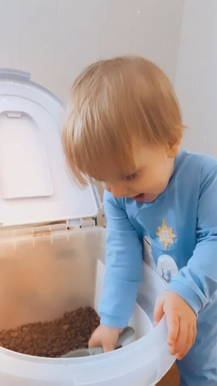 Judson’s very favorite activity 🤪 making sure his bestie’s dog bowl stays full 🐶 #judsonandred #twopeasinapod 

ps… can’t handle his cutie little outfit he got to wear to church today 🥹🤍 thank you, @atdeaton , for 
keeping Judson so well dressed - always 🫶🏽 

#LTKSeasonal #LTKHoliday #LTKfamily