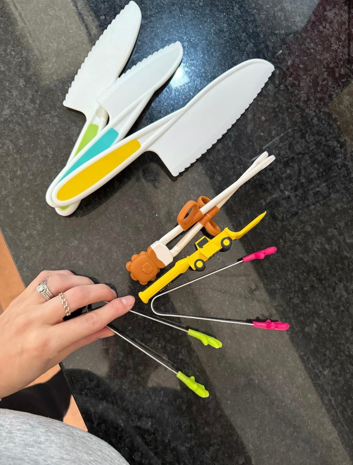 Fun utensil and getting your kids involved in meal prep with kid-safe knives are super great tools for increasing food acceptance.

#LTKmomlife #LTKHome #LTKKids