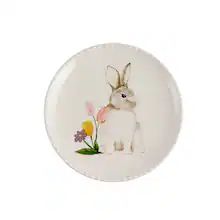 8.5" Bunny with Tulips Salad Plate by Celebrate It™ | Michaels Stores