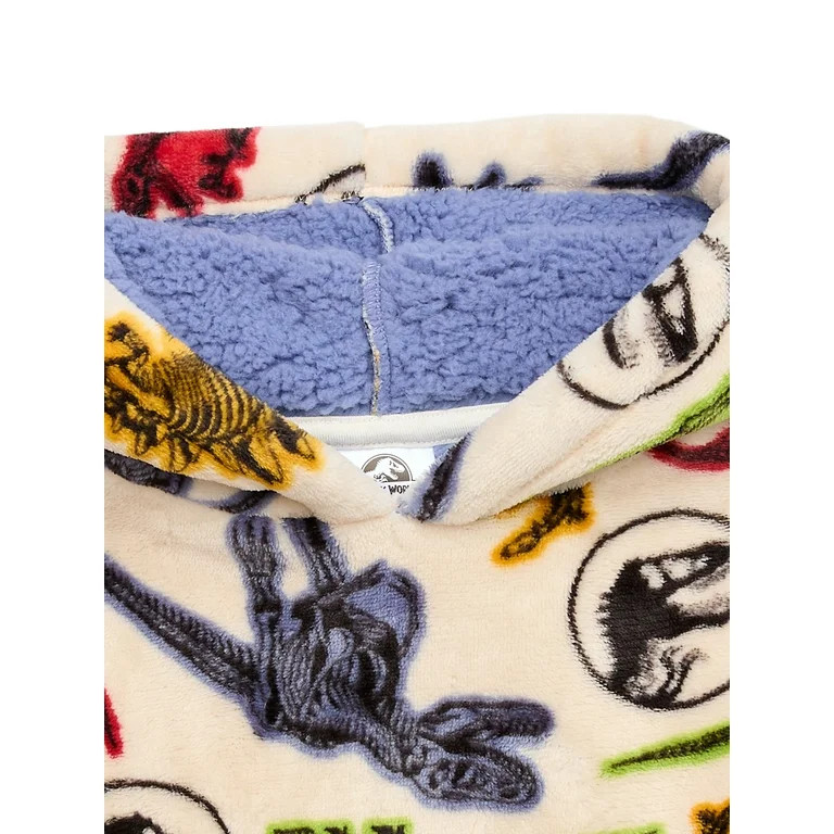 Jurassic World Toddler Boy Allover Print Super Soft Snugget Hoodie, Sizes 12M-5T - Walmart.com | Walmart (US)