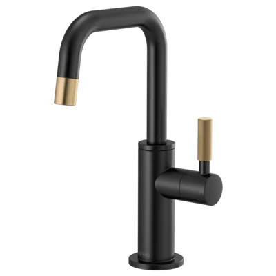 Litze® Beverage Faucet with Square Spout and Knurled Handle | Perigold