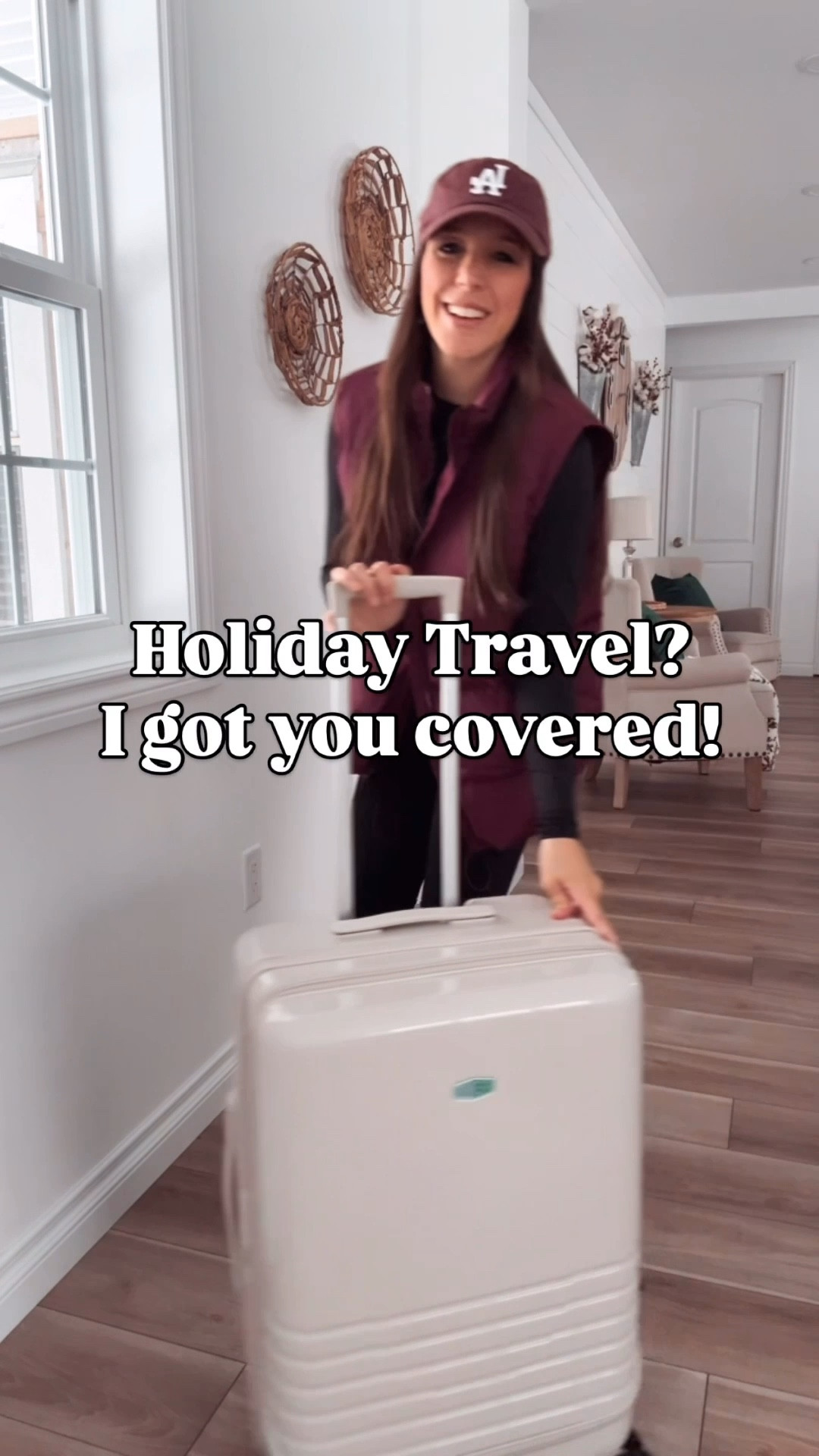 Holiday travel! I got you! Bagsmart suitcase! Use code: Christa25G for 10% off your purchase! 
Outfit: vest small, thermal black set XS, shoes tts 

#LTKFindsUnder100 #LTKFindsUnder50 #LTKSaleAlert