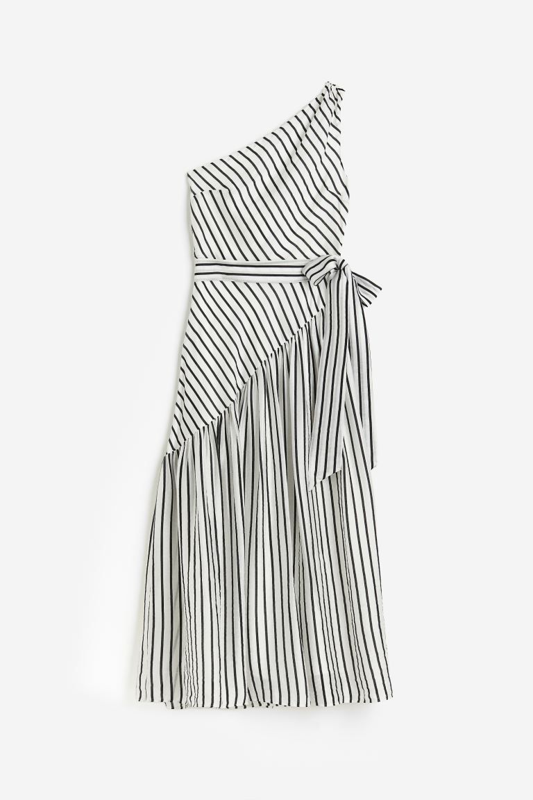 Lyocell-blend One-shoulder Dress | H&M (US)