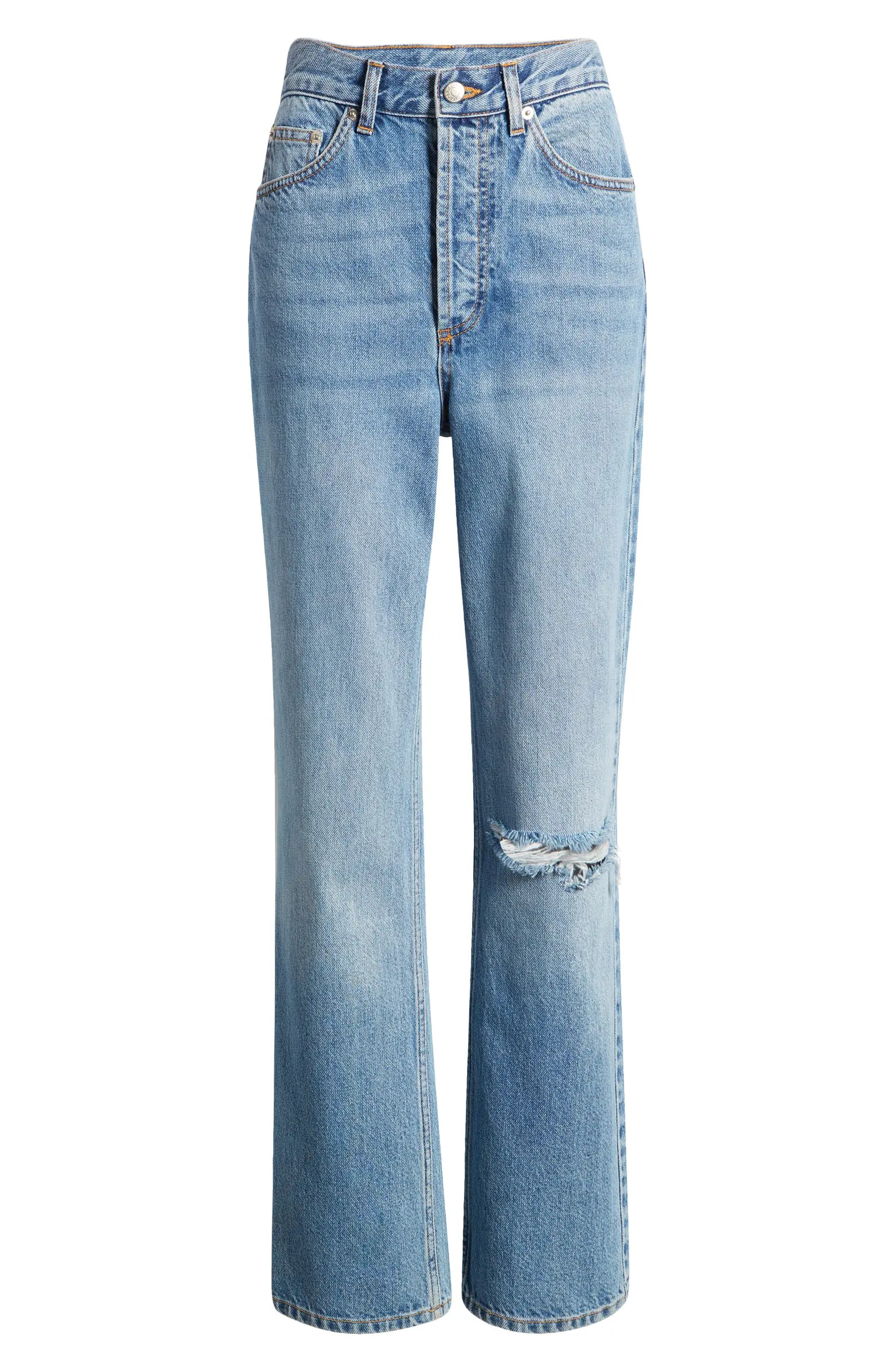 Kort Ripped Straight Leg Jeans | Nordstrom