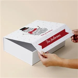 Snowman Repeating Name Personalized Christmas Keepsake Box-8x10 | Personalization Mall