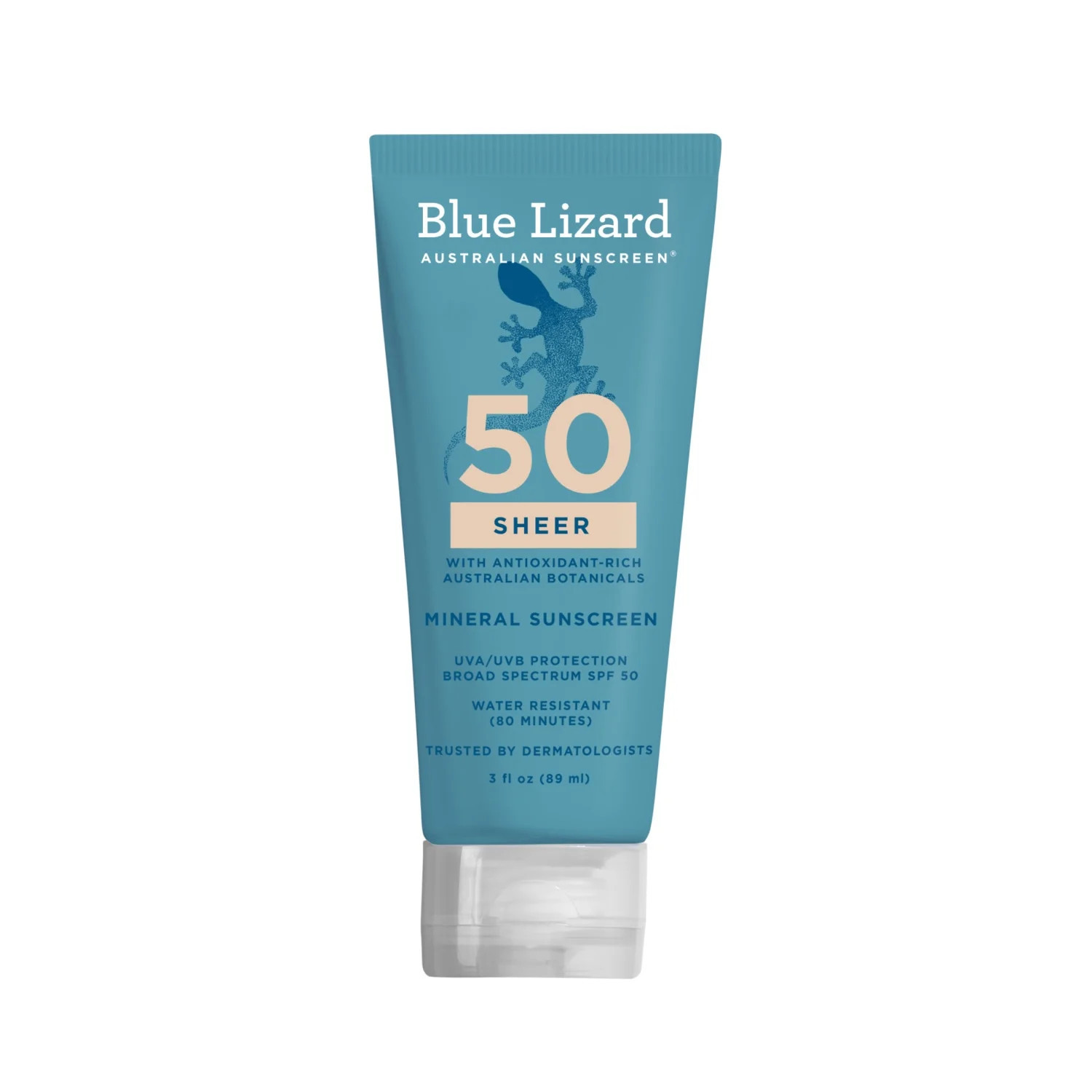 Blue Lizard Sheer Mineral SPF 50 Sunscreen Lotion, Zinc Oxide, 3 fl oz | Walmart (US)