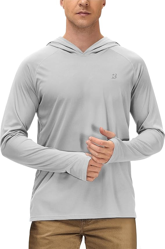 Roadbox Mens UPF 50+ Long Sleeve, Sun Hoodie Fishing Shirts for Men, UV Protection Hooded for Hik... | Amazon (US)