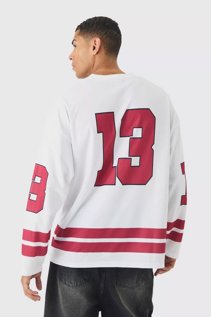 Oversized Official Mesh Hockey Top | Boohoo.com (UK & IE)