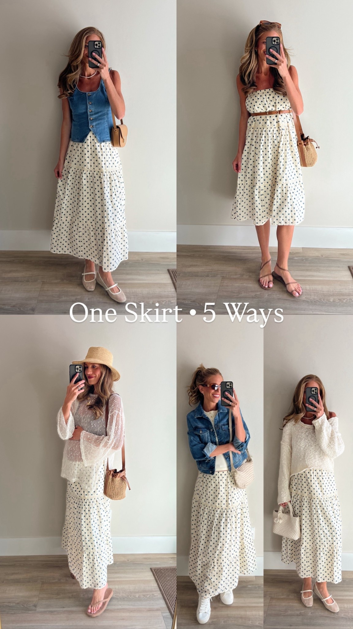 Ways to wear a tiered maxi skirt !
Sizing:
Skirt: small tall! Stretchy. Bump friendly
Sneakers: 20% off with ASHLEYB20
Denim vest: runs slightly bigger! Size small
Coverup: medium for heights 
Swimsuit: medium (runs tts)
Denim jacket: small
White tank: medium for height
Sweater: small. Runs oversized 





@abercrombie vacation outfits, Europe outfits, bump friendly, tall girl friendly

#LTKTravel #LTKTall #LTKBump