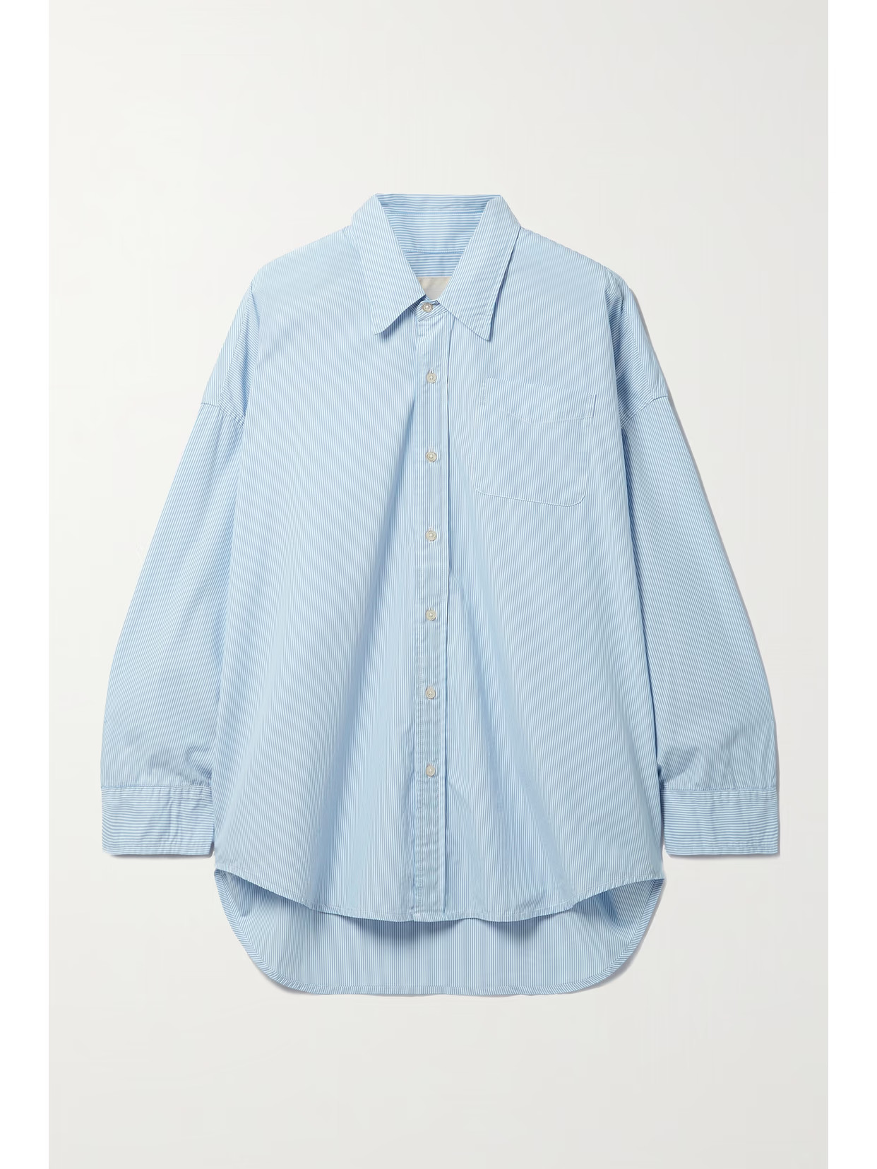 R13 - Oversized Striped Cotton Oxford Shirt - Blue | NET-A-PORTER (US)