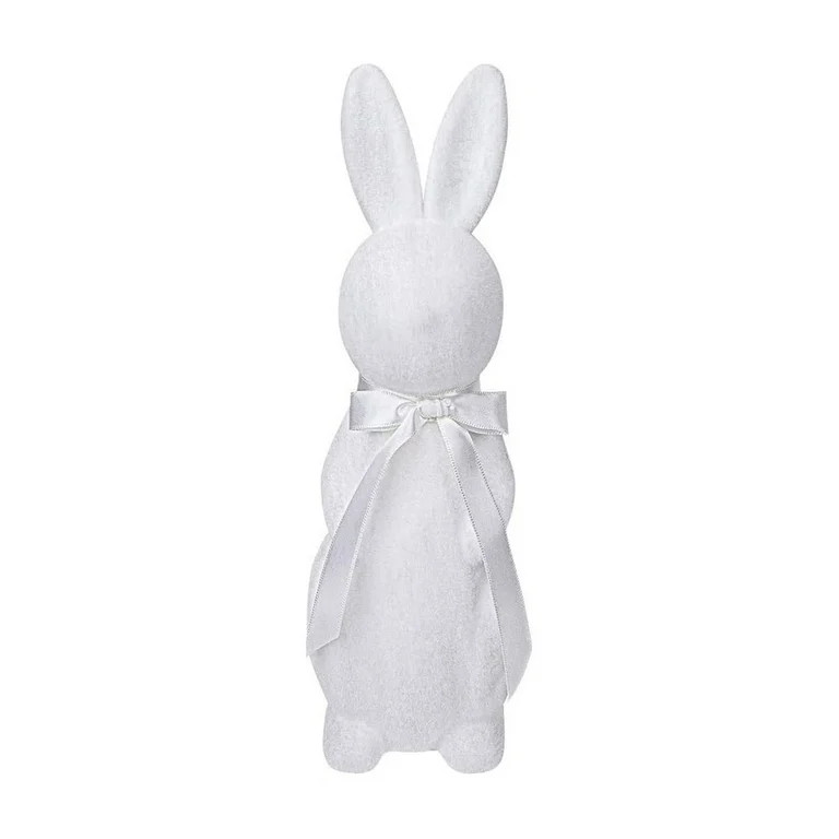 easter decorationseaster toysCharming White Styrofoam Bunny with Blue Ribbon Perfect for Easter D... | Walmart (US)