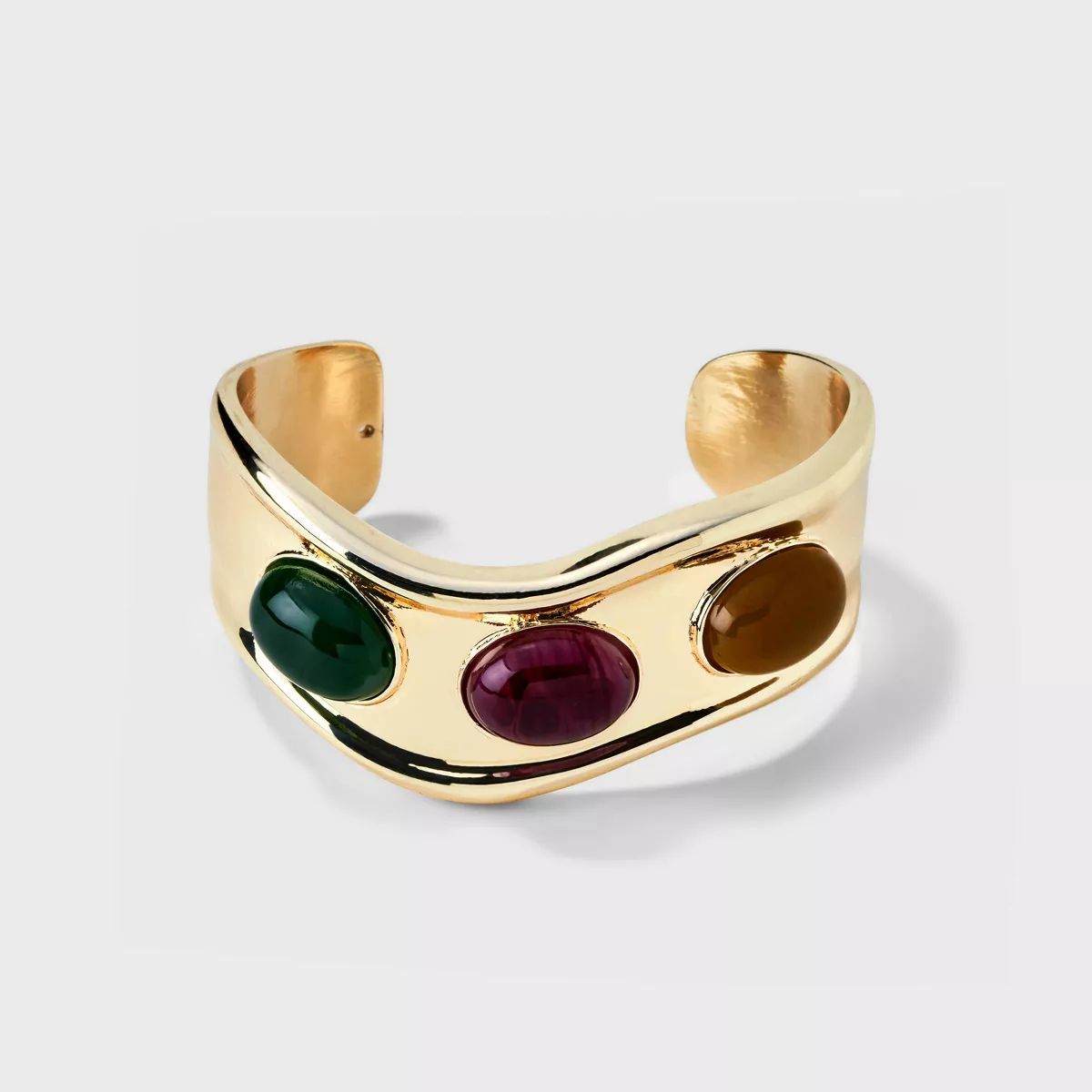 Multi Stone Cuff Bracelet - A New Day™ Gold | Target
