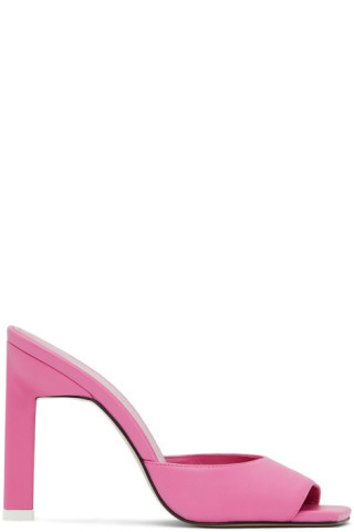 The Attico - Pink Kaia Heeled Sandals | SSENSE