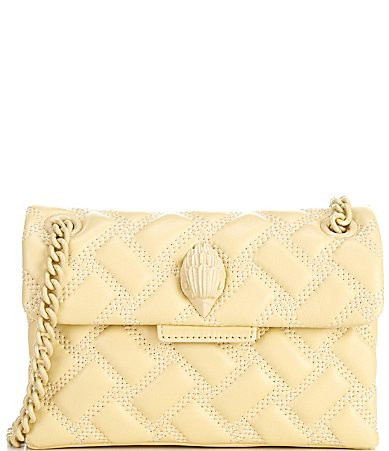 Kurt Geiger London Solid Quilted Mini Kensington Drench Crossbody Bag - Cream | Dillard's