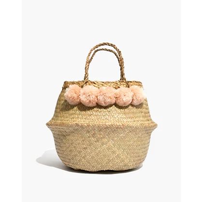 Xinh & Co. Large Pom-Pom Basket Tote | Madewell