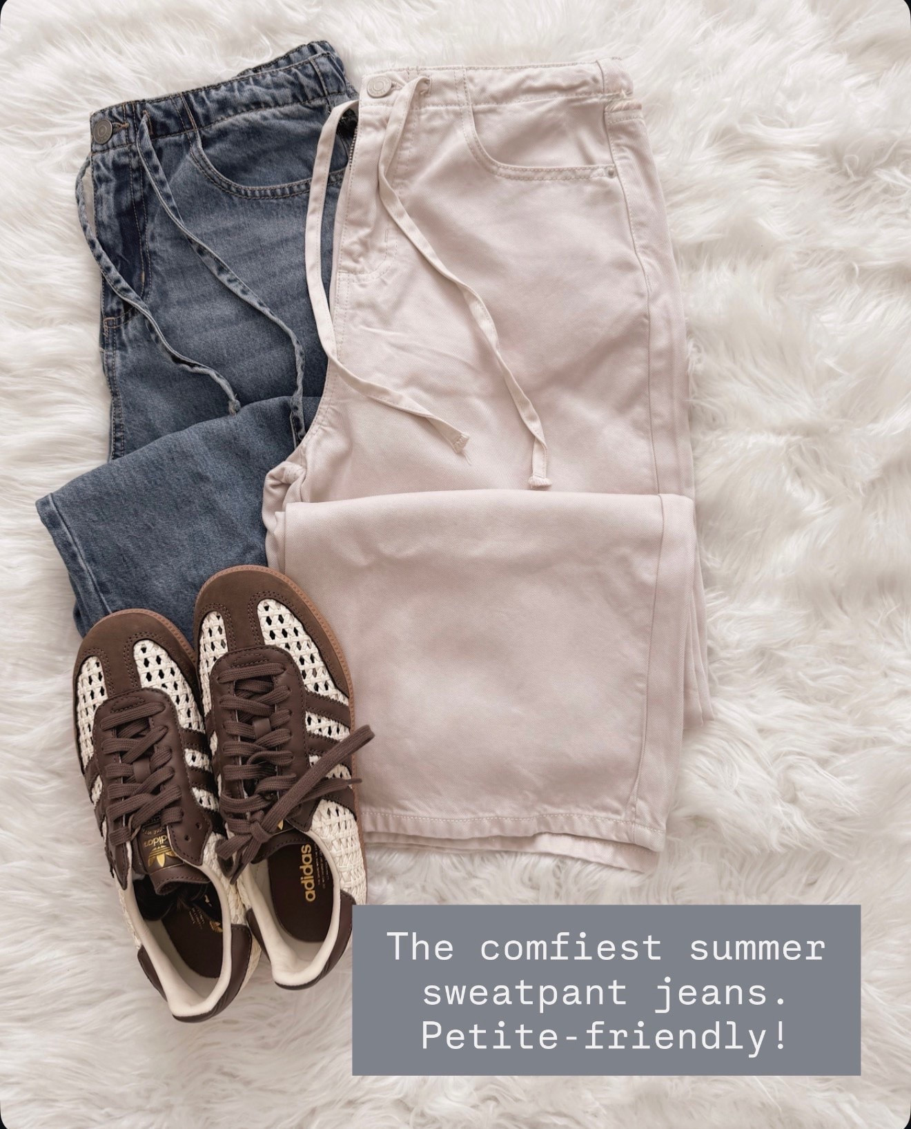I finally found sweatpant jeans that don't look like I gave up on life and actually fit my petite frame perfectly.

petite sweatpant jeans, comfortable summer pants, soft denim joggers, petite friendly jeans, casual summer outfit, relaxed fit pants, comfortable fashion finds, petite summer style, soft waistband jeans, weekend casual wear, loungewear that looks put together

#LTKOver40 #LTKmomlife #LTKgrwm