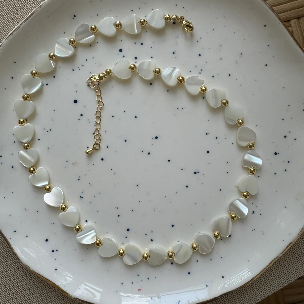 Mother of Pearl Heart Necklace | Erin McDermott Jewelry