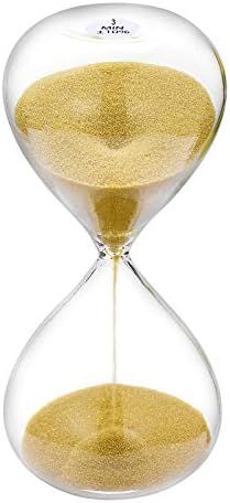 SuLiao Hourglass 3 Minute Sand Timer: 5.1 Inch Gold Sand Clock, Large Sand Watch 3 Min, Hour Glas... | Amazon (US)