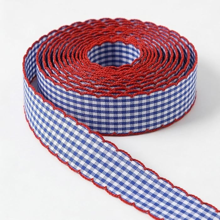 Holiday Bow Ribbons for Holiday Birthday Accessory Decor, Navy Blue Plaid Ribbon Bows Accessories... | Amazon (US)