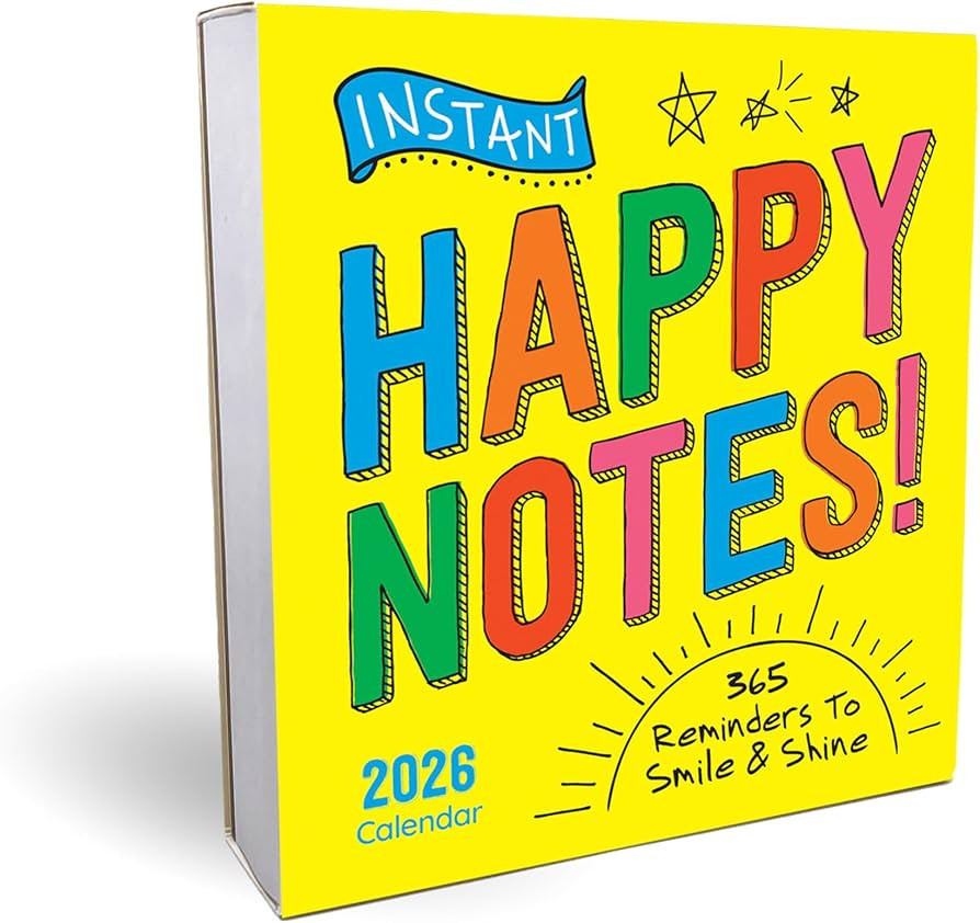 2026 Instant Happy Notes Boxed Calendar: 365 Reminders to Smile and Shine! (Daily Motivational De... | Amazon (US)