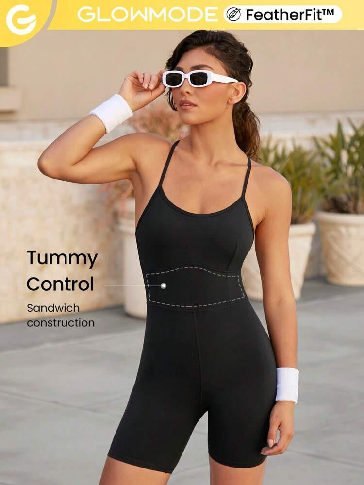 GLOWMODE FeatherFit™ Sports Romper
       
              
              $22.00        
    $2... | SHEIN