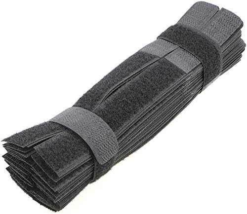 PASOW 50pcs Cable Ties Reusable Fastening Wire Organizer Cord Rope Holder 7 Inch (Black) | Amazon (US)