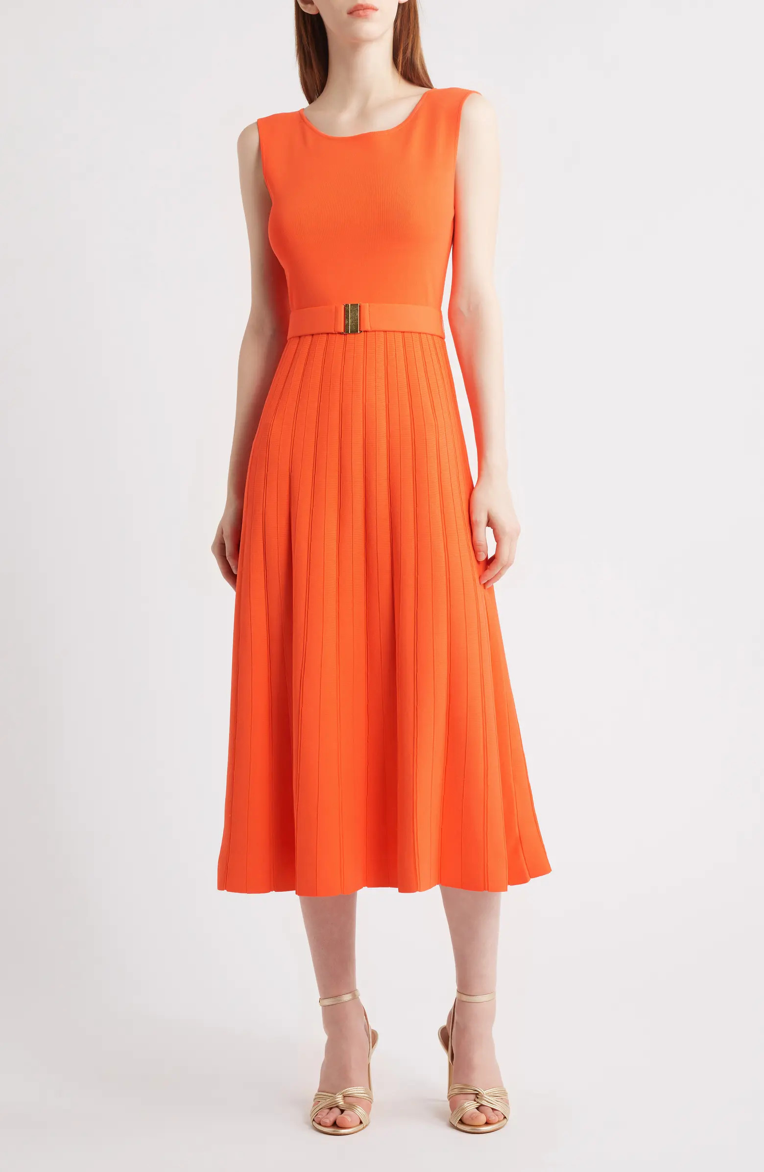 Elie Tahari The Sumner Sleeveless Knit Midi Dress | Nordstrom | Nordstrom