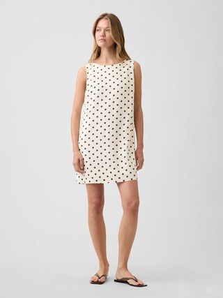 Linen-Blend Apron Mini Dress | Gap Factory | Gap Factory