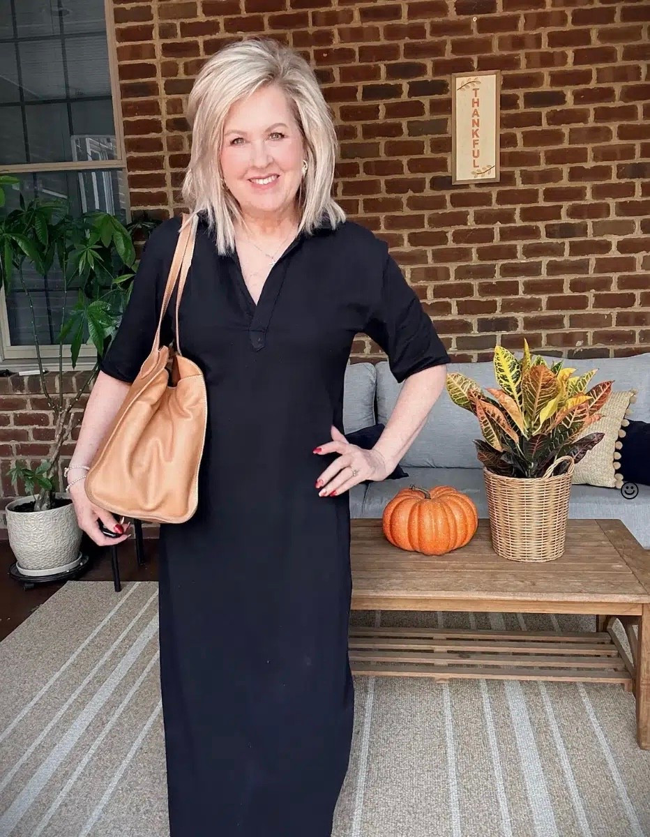 A Fall outfit that’s perfect for dinner and date night! I’ve added a nice leather handbag and my dress is in a medium.

#LTKWorkwear #LTKOver40 #LTKootd