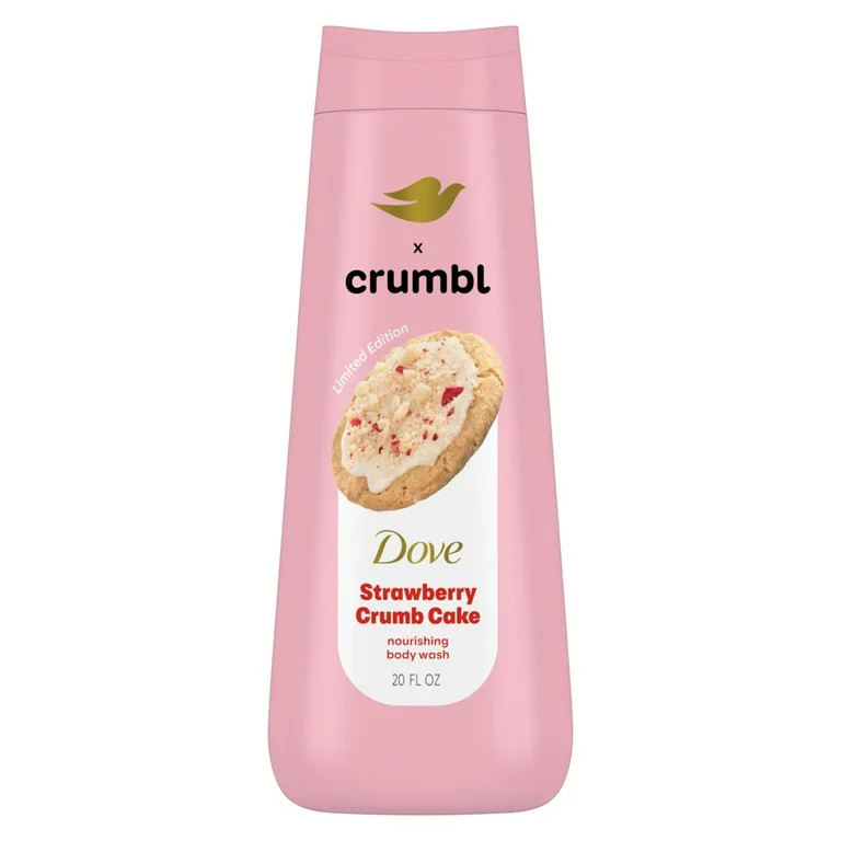 Dove Crumbl Body Wash Strawberry Crumb Cake, 20 fl oz | Walmart (US)