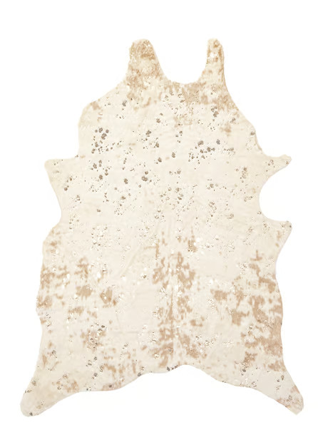Off White Macchiato Faux Cowhide Area Rug | Rugs USA