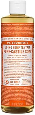 Dr. Bronner’s - Pure-Castile Liquid Soap (Tea Tree, 16 Ounce) | Amazon (US)