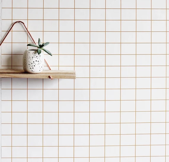 24" x 48" Grid Removable wall paper tile - Wall Paper | Etsy (US)