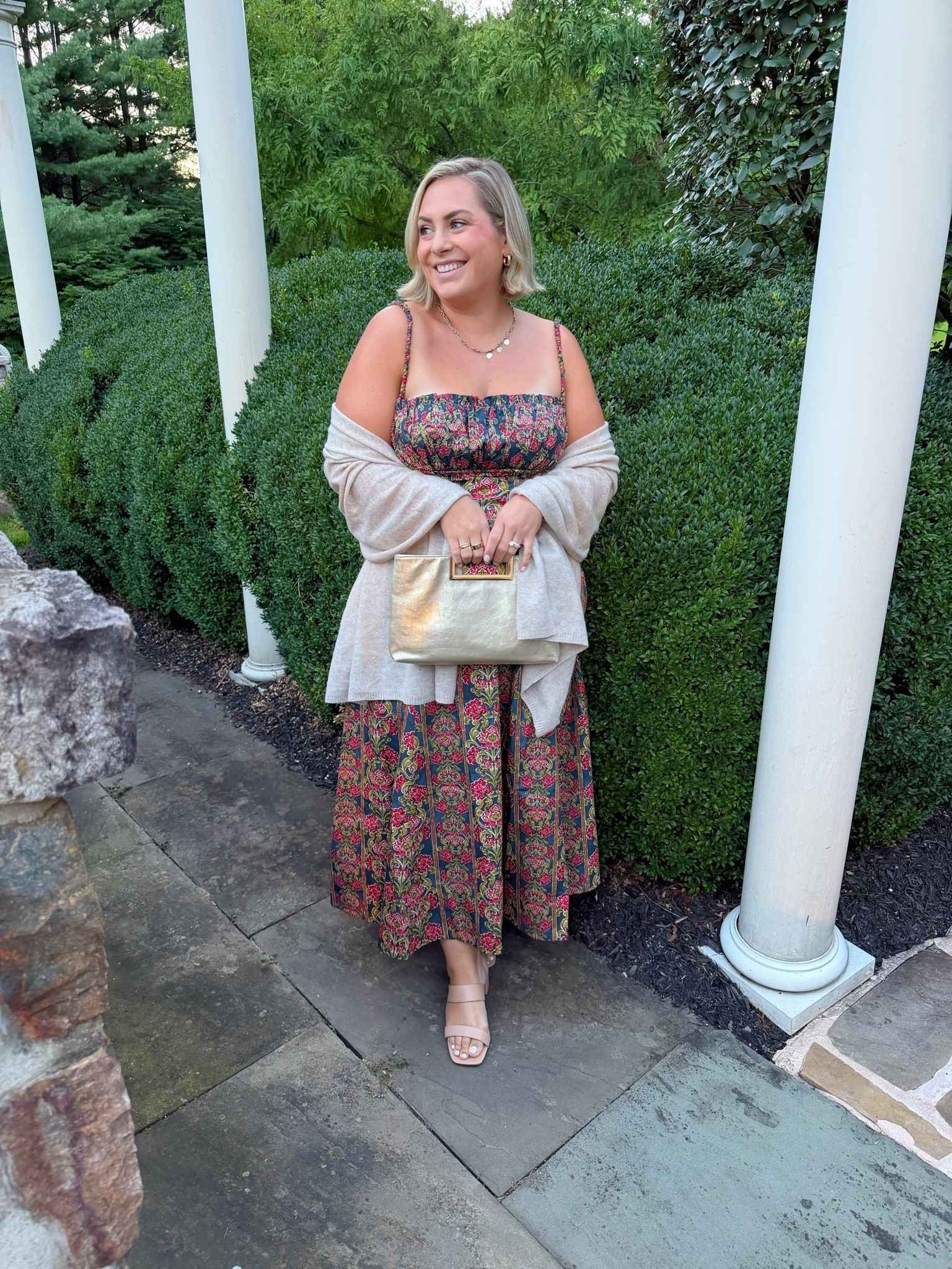 Outfit for an anniversary party! Dress is the XXL