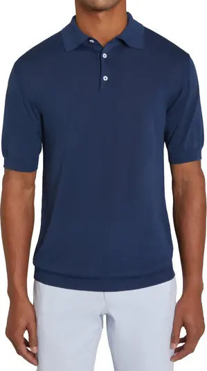 Jack Victor Tupper Organic Cotton & Silk Polo | Nordstrom | Nordstrom