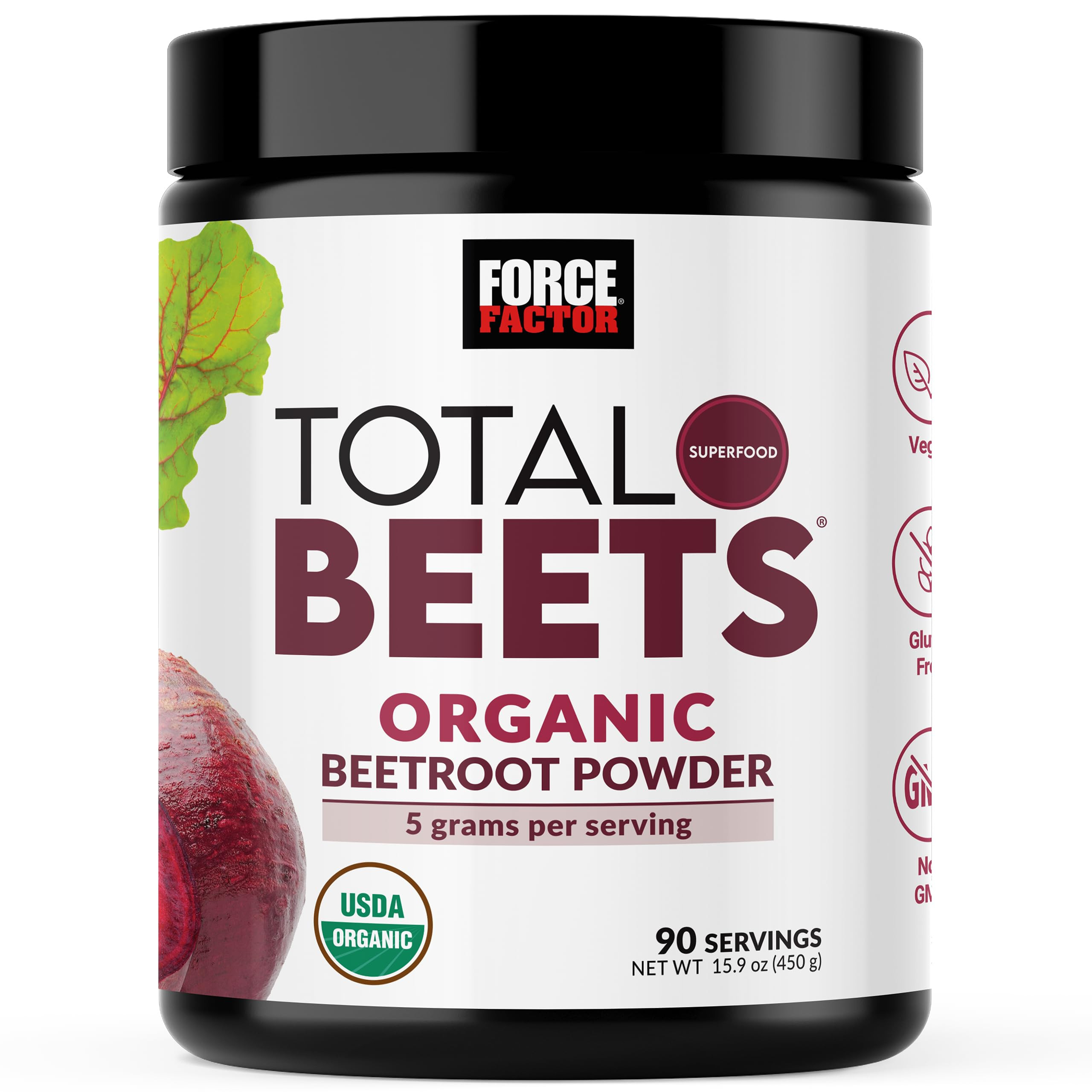 Force Factor Total Beets Organic Beetroot Powder Superfood to Boost Daily Nutrition, USDA Organic... | Amazon (US)