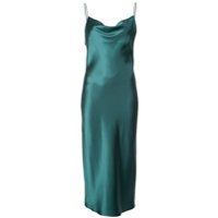 Fleur Du Mal cowl neck slip dress - Vert | Farfetch FR