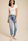 Goldie Blues™ Light Cheeky Taper Ankle Jean | Maurices