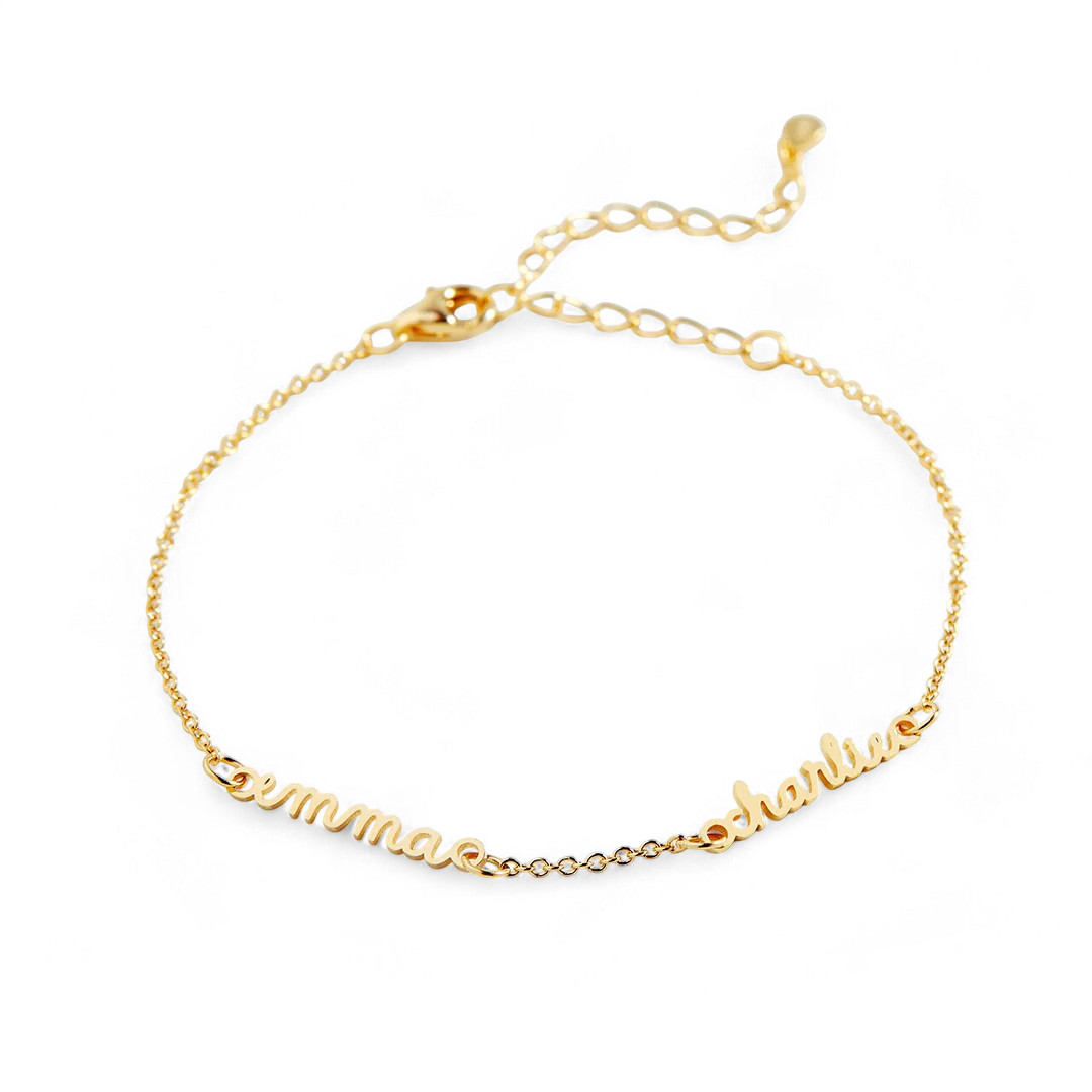 Stella Dainty Multiple Name Bracelet | Mint & Lily