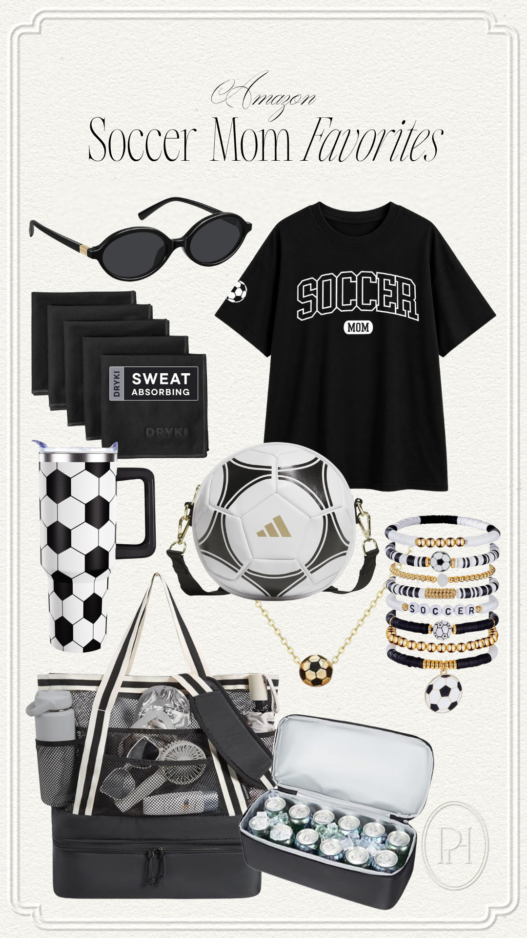 Amazon finds for the soccer mom!

soccer mom must haves, soccer mom tee, black t-shirt, soccer handbag, cooler tote bag, on-the-go tote, soccer tumbler, soccer bracelet, soccer necklace, oval sunglasses, sweat towels, soccer accessories, sideline must haves 

 #LTKmomlife #LTKSeasonal #LTKKids