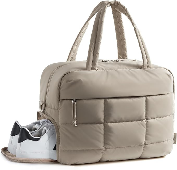BAGSMART Small Gym Bag for Women, 23L Carry on Travel Duffle Bag, Water-resistant Weekender with ... | Amazon (US)