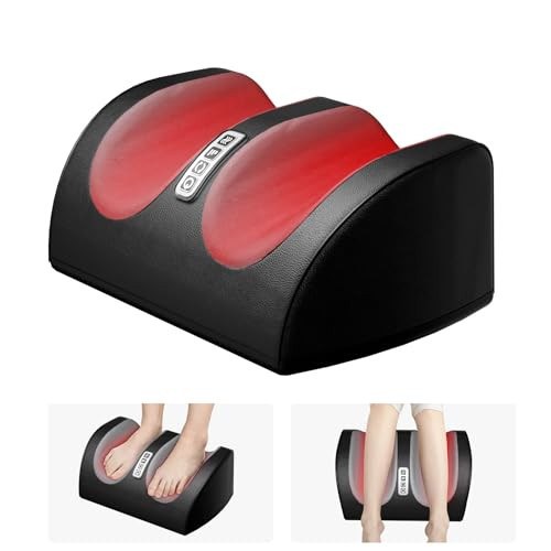 LINGTENG Shiatsu Foot Massager Machine with Heat, Foot and Calf Massager with Massage Roller, Deep Tissue Massager for Plantar Fasciitis, Pain Relief, Promotes Blood Circulation, Gifts for Women & Men | Amazon (US)