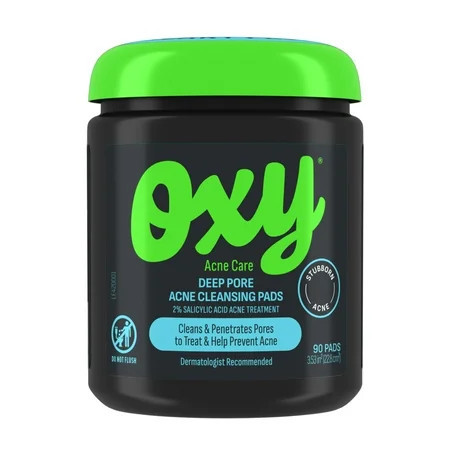 Oxy Deep Pore Acne Facial Cleansing Pads, Salicylic Acid, 90 Pads | Walmart (US)